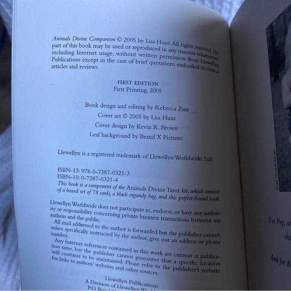 Animals Divine by Lisa Hunt Tarot card box set First Printing / First Edition - Picture 7 of 16